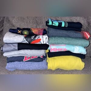 12 Piece Boys Size 10/12 Shirt Lot + 1 Pair Of Shorts